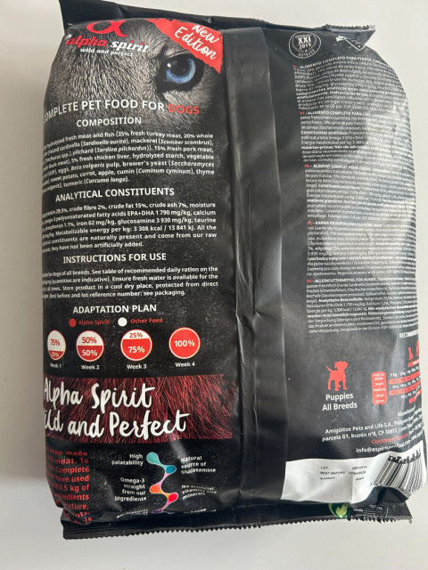 Alpha Spirit PUPPIES 3kg Alpha Spirit PUPPIES 3kg