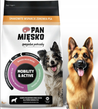 Pan Mięsko Mobility & Active Karma sucha dla psa WIEPRZOWINA M 9kg