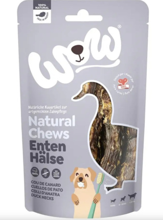 Wow przysmaki Naturalne suszone szyjki kaczki 250g