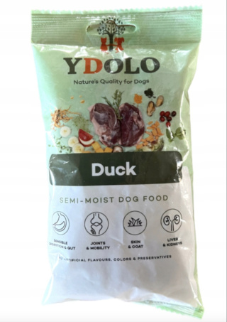YDOLO Duck kaczka karma półwilgotna dla psa 100g Zawartość kaczki 75%