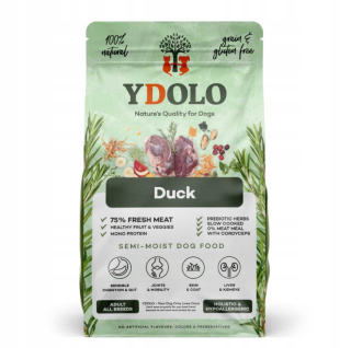 YDOLO Duck - kaczka - karma półwilgotna dla psa 10kg